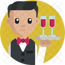 Bartender Waiter Male Icon