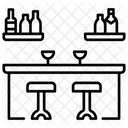 Bar Theke Getrank Symbol