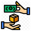 Barzahlung bei Lieferung  Symbol