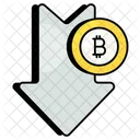 Bitcoin en baisse  Icon