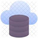 Base De Datos Nube Almacenamiento Icono