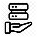 Mano Base De Datos Control Icon