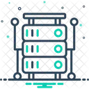 Base De Datos Almacenamiento Interconectado A Base De Datos Icono