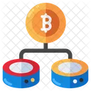 Base De Datos Bitcoin Criptomoneda Cripto Icon