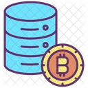 Servidor Bitcoin Base De Datos Bitcoin Datos Bitcoin Icono