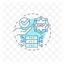 Erp Base De Datos Centralizada Desarrollo Icono