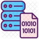 Base de datos de código binario  Icono