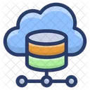 Base De Datos Compartida En La Nube Almacenamiento En La Nube Computacion En La Nube Icon