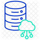 Nube De Base De Datos Base De Datos De Computacion En La Nube Servidor De Computacion En La Nube Icon