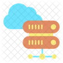 Nube De Base De Datos Base De Datos De Computacion En La Nube Servidor De Computacion En La Nube Icon