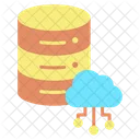 Nube De Base De Datos Base De Datos De Computacion En La Nube Servidor De Computacion En La Nube Icon