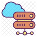 Nube De Base De Datos Base De Datos De Computacion En La Nube Servidor De Computacion En La Nube Icon