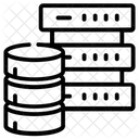 Base De Datos De Red Base De Datos Compartida Dispositivos De Almacenamiento Icono
