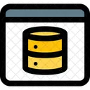 Base de datos del navegador  Icono