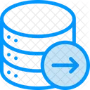 Base De Datos Derecha Derecha Flecha Icono