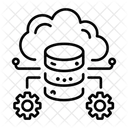 Base De Datos En La Nube Almacenamiento Red Icon