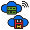 Base De Datos En La Nube Servidor En La Nube Nube Icono