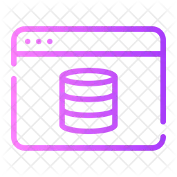 Base de datos en línea  Icono