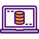 Base De Datos En Linea Servidor En Linea Almacenamiento De Base De Datos Icono