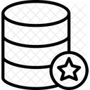 Base De Datos Favorita Como Servidor Estrella De Base De Datos Icono