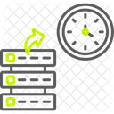 Base de datos de hora del reloj  Icono