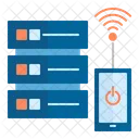 Base De Datos Inteligente Almacenamiento Servidor Icono