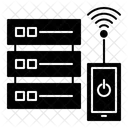 Base De Datos Inteligente Almacenamiento Servidor Icono