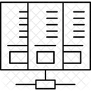 Mainframe De Base De Datos Almacenamiento Base De Datos Icono