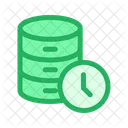 Base De Datos Reloj Datos Icono