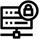 Base De Datos Bloqueo Ciencia De Datos Icono