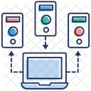 Centro De Datos Alojamiento De Bases De Datos Alojamiento De Datos Icono