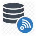 Base De Datos Almacenamiento Wifi Icono