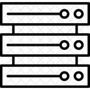 Base De Donnees Hebergement Reseau Icône