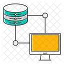 Base de données connectée à l'appareil  Icône