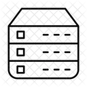 Base De Données, Serveur, Rack, Données, Connecter Icône