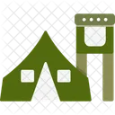 Base Militar Campamento Campamento Militar Icono