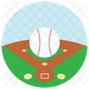 Baseball Ball Field Icon