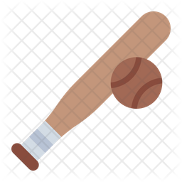Baseball Bat Icon - Download in Flat Style