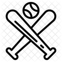 Baseball Bat and Ball  Icon