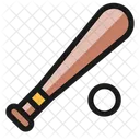 Baseball Bat Ball Streamline Ultimate Icon