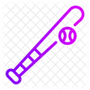 Baseball Bat Tournament Equipment Icon