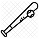 Baseball Bat Precision Crafted  Icon