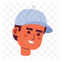 Baseball Cap Man Joy Toothy Smile Baseball Cap アイコン