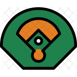 Download Free Baseball Field Icon Of Colored Outline Style Available In Svg Png Eps Ai Icon Fonts