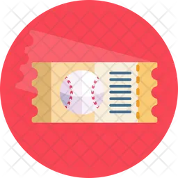 Baseball game ticket  Icon
