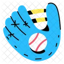 Sports Globe Baseball Glove Gauntlet Icon