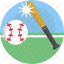 Sports Bat Ball Icon