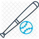 Ball Baseball Bat Icon