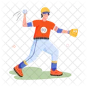 Baseball Pitcher  Icon