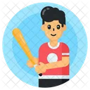 Baseball Player  Icon